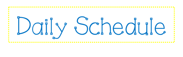 daily schedule